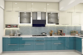 Modern Kitchen With Ceiling